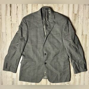Lauren Ralph Lauren Blazer Jacket Men's 42R Gray Classic Checked